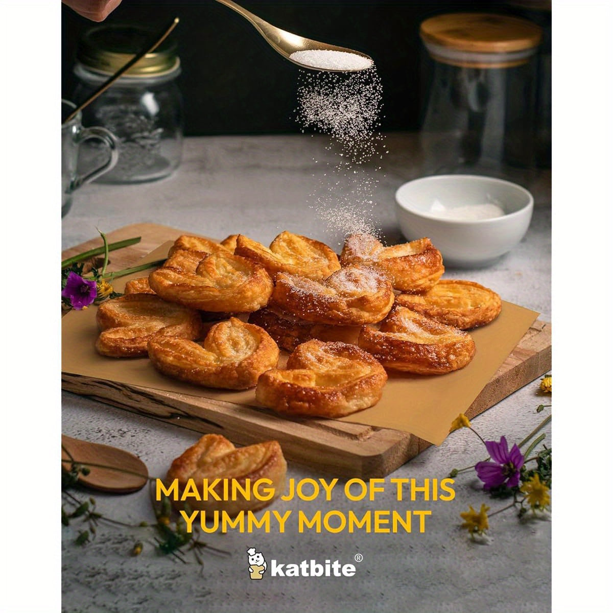 265-Sheet Katbite Heavy Duty Unbleached Baking Paper - Non-Stick, Oil Proof, Pre-Cut Large 10x15 Inch Sheets for Pizza, Bread, Cakes, Pastries, Dumplings - Perfect for Home & Professional Kitchens - Advanced Series, Steaming Cooking Wrap