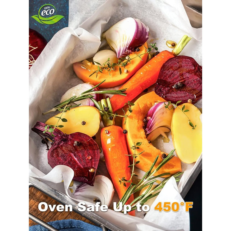 200pcs Precut Non-Stick Parchment Paper Baking Sheets 12x16 Inch - Pre-Cut to Size, No Curling, 450°F Safe, Food Grade Natural Wood Pulp for Baking, Grilling, Air Fryer, Steaming - Disposable & Space-Saving Box (, Bread, Cupcakes, Pizza), Grilling Liner,